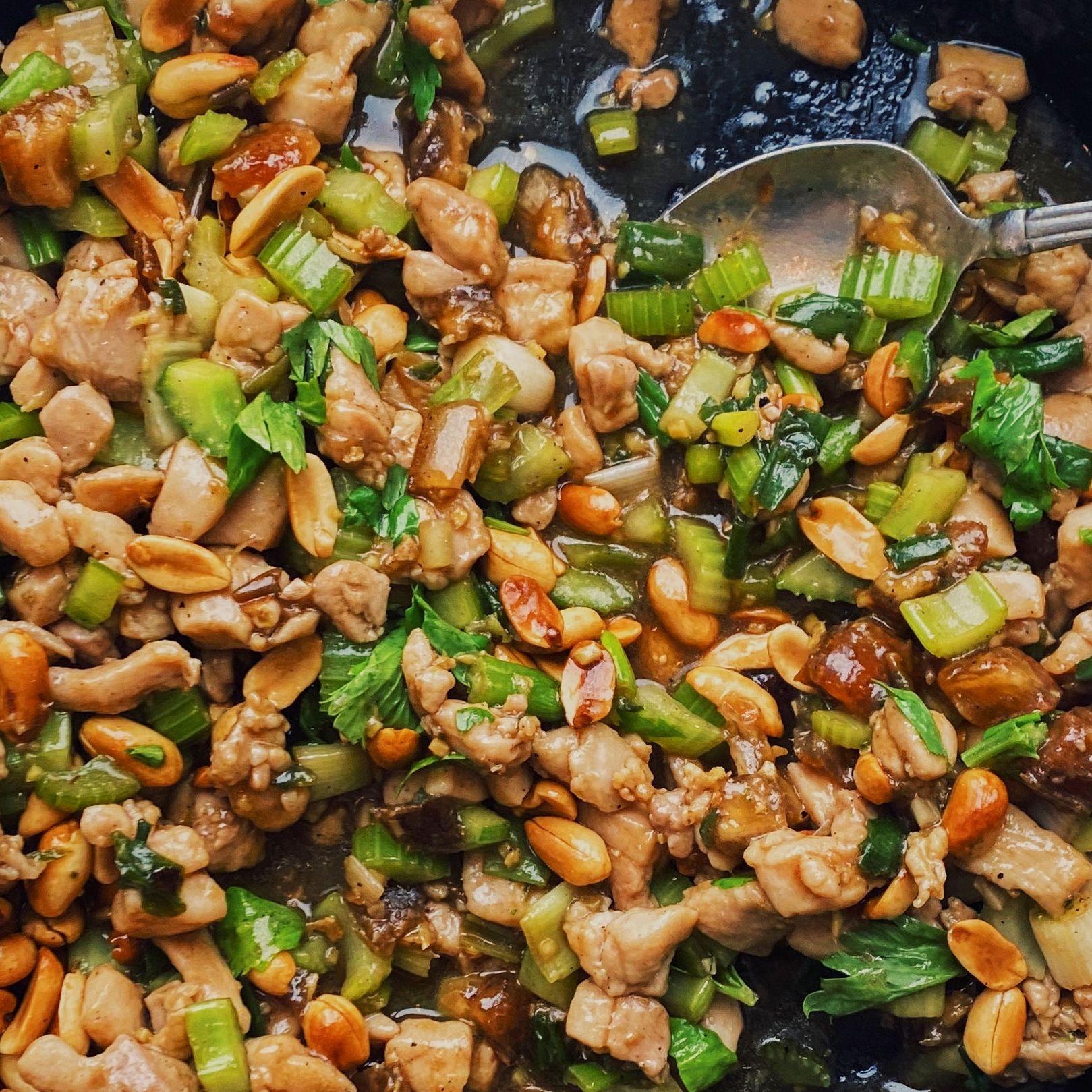 Celery Root Chicken Stir Fry