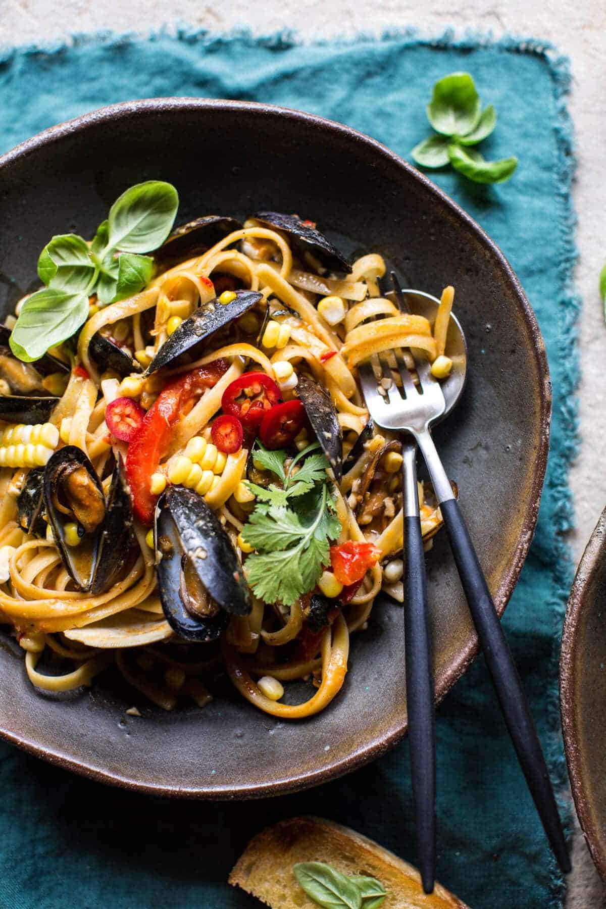Mussels with Curry Coconut