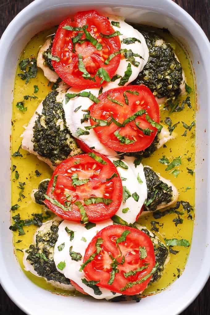 Tomato Basil Chicken Mozzarella