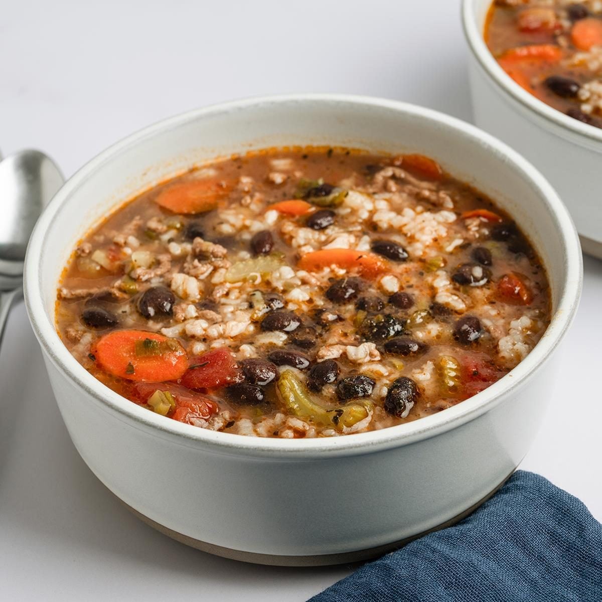 Hamburger Black Bean Soup