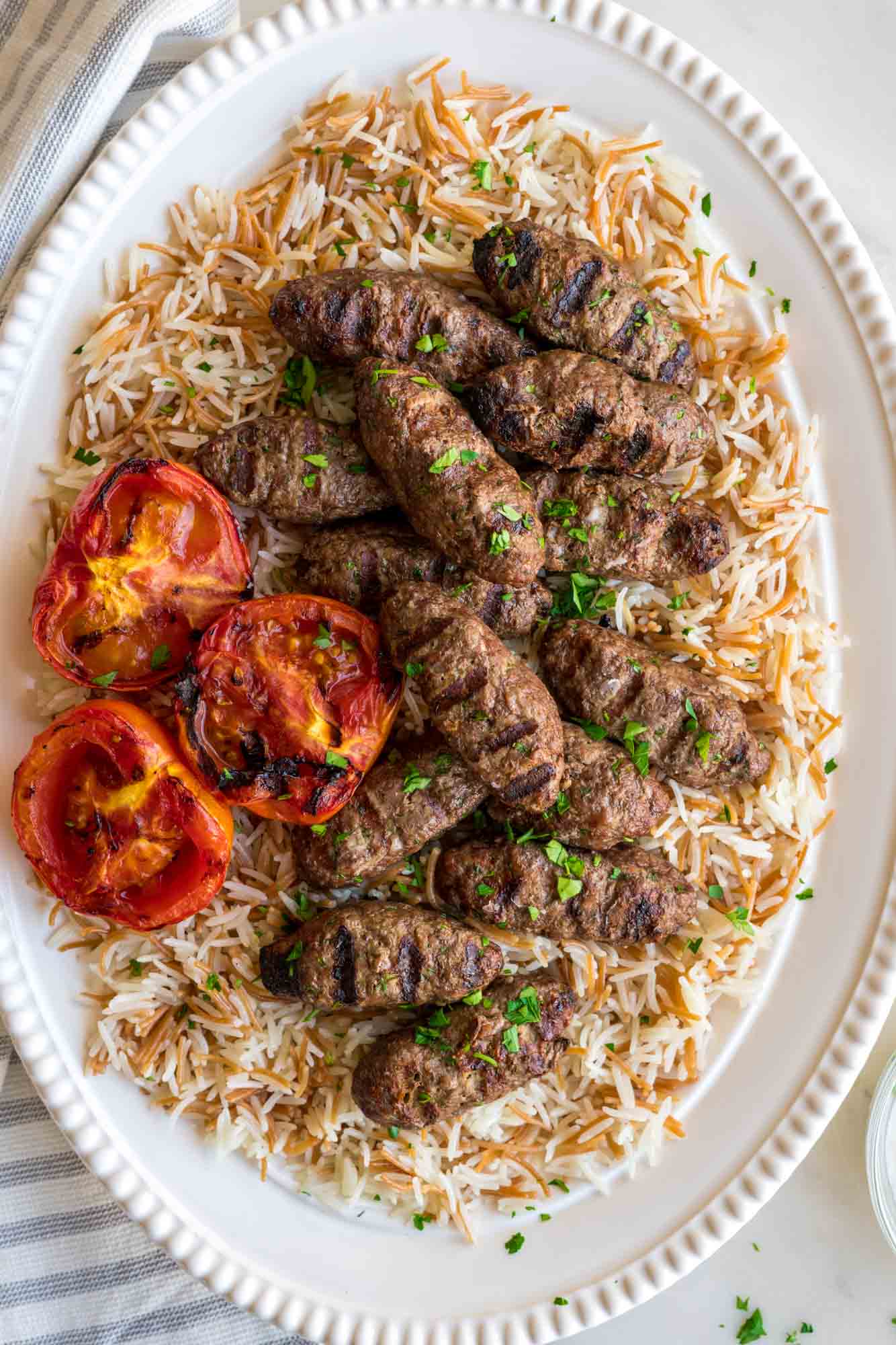 Middle Eastern Beef Kafta with Herbs