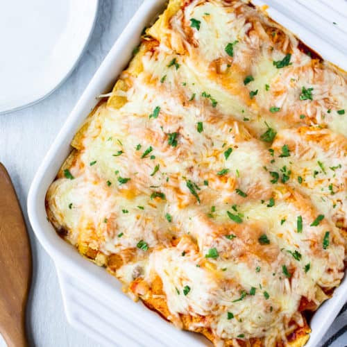 Beef Mushroom Enchiladas