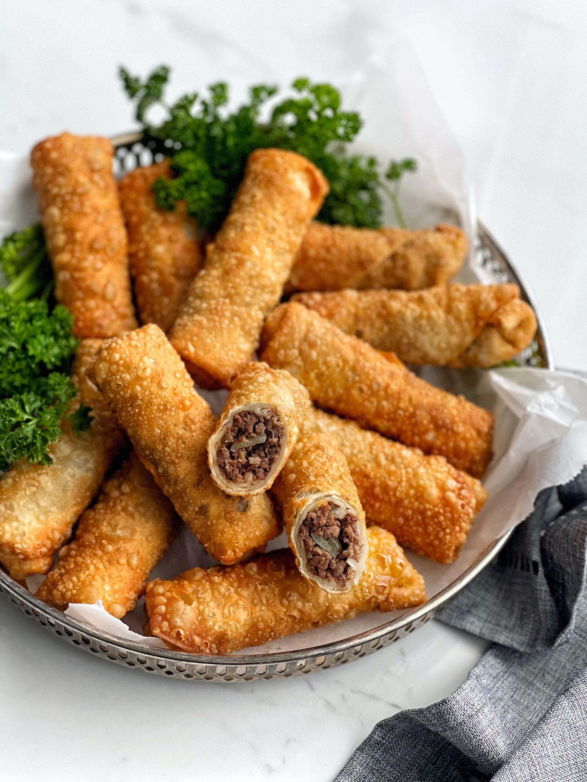 Beef and Vegetable Egg Roll Filling