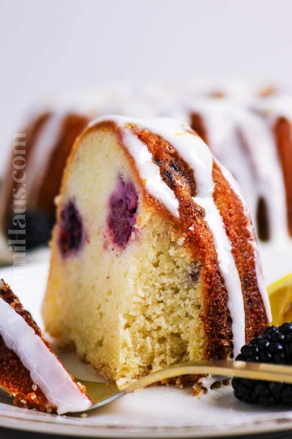 Banana Blackberry Bundt