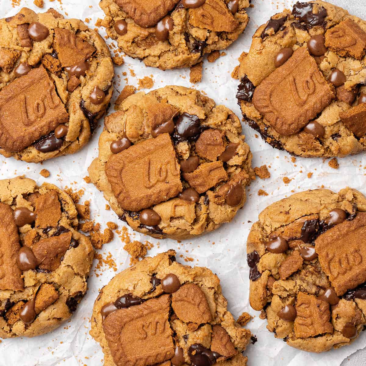 Biscoff Walnut Butter Cookies