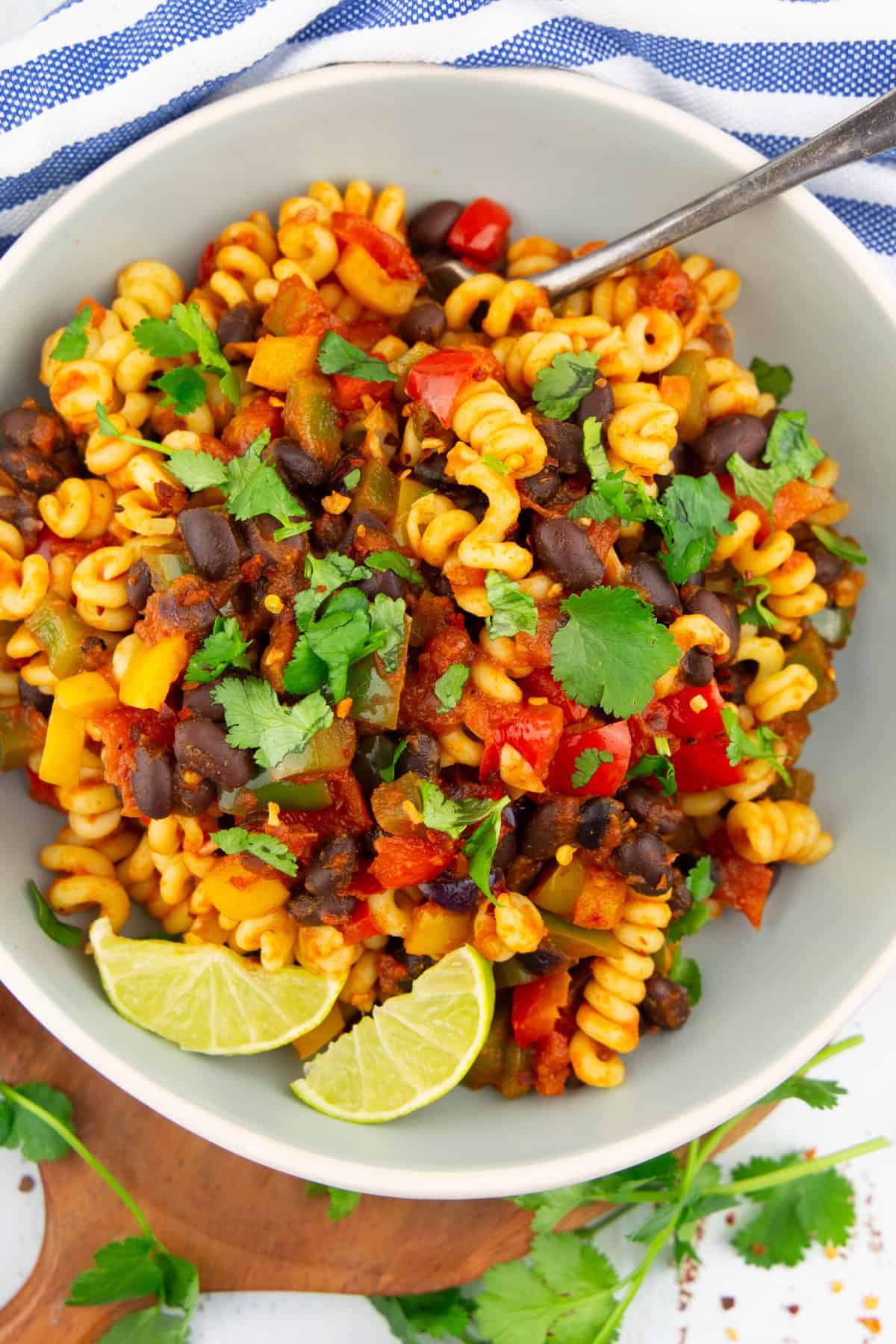 Black Bean Pasta with Peppers