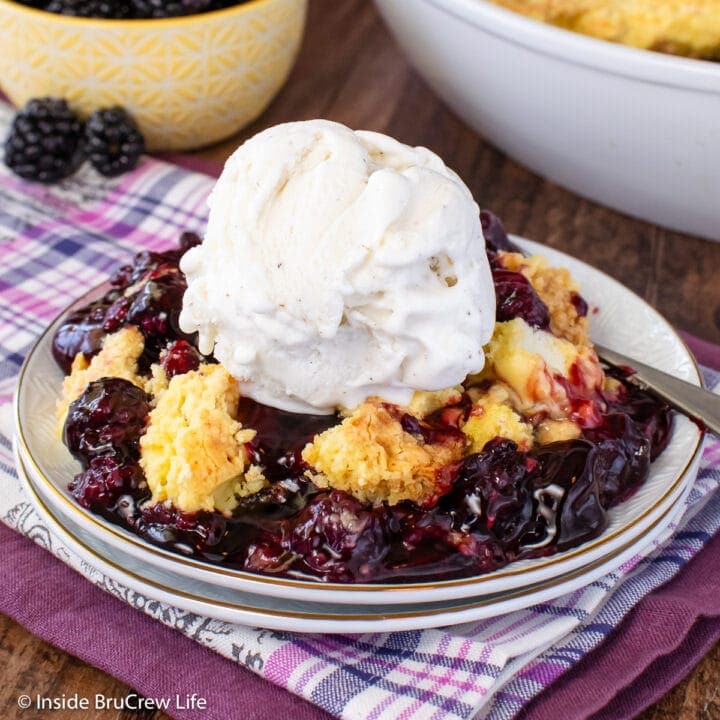 Lemon Blackberry Dump Cake