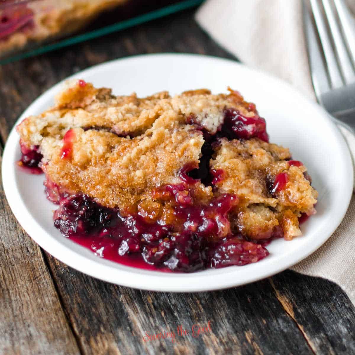 Blackberry Dump Cake