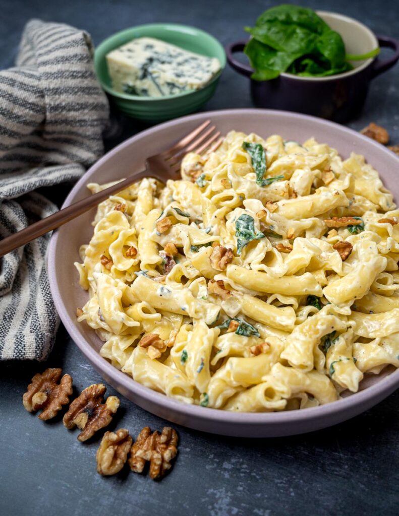 Blue Cheese Penne with Walnuts