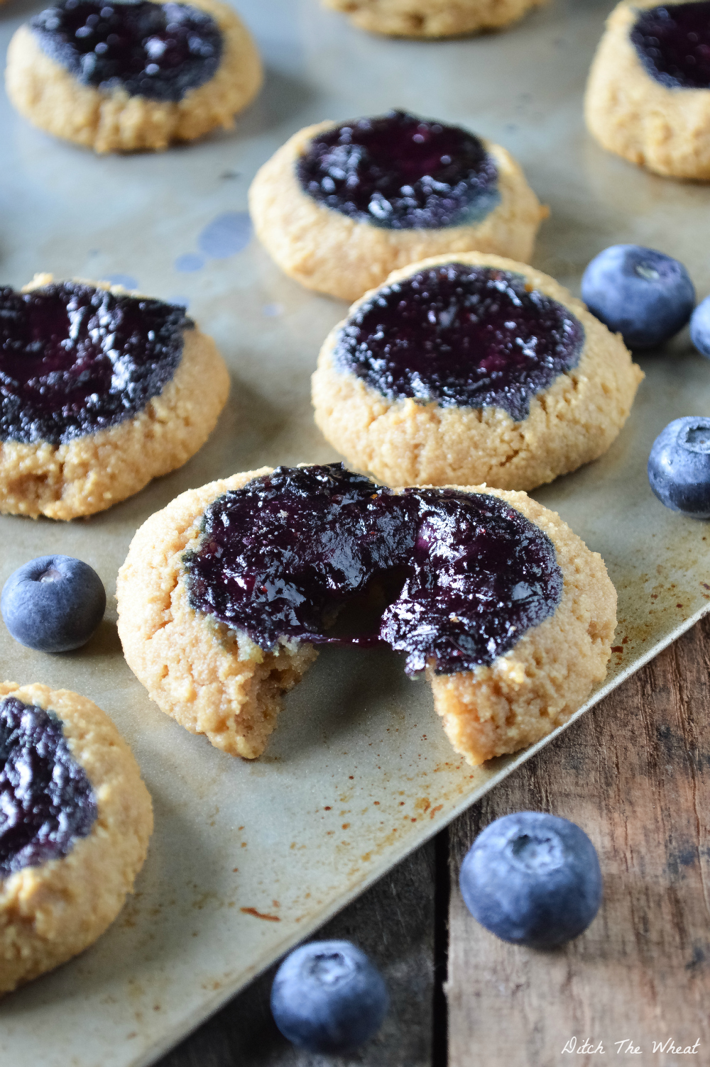 Blueberry Marmalade Thumbprint Cookies