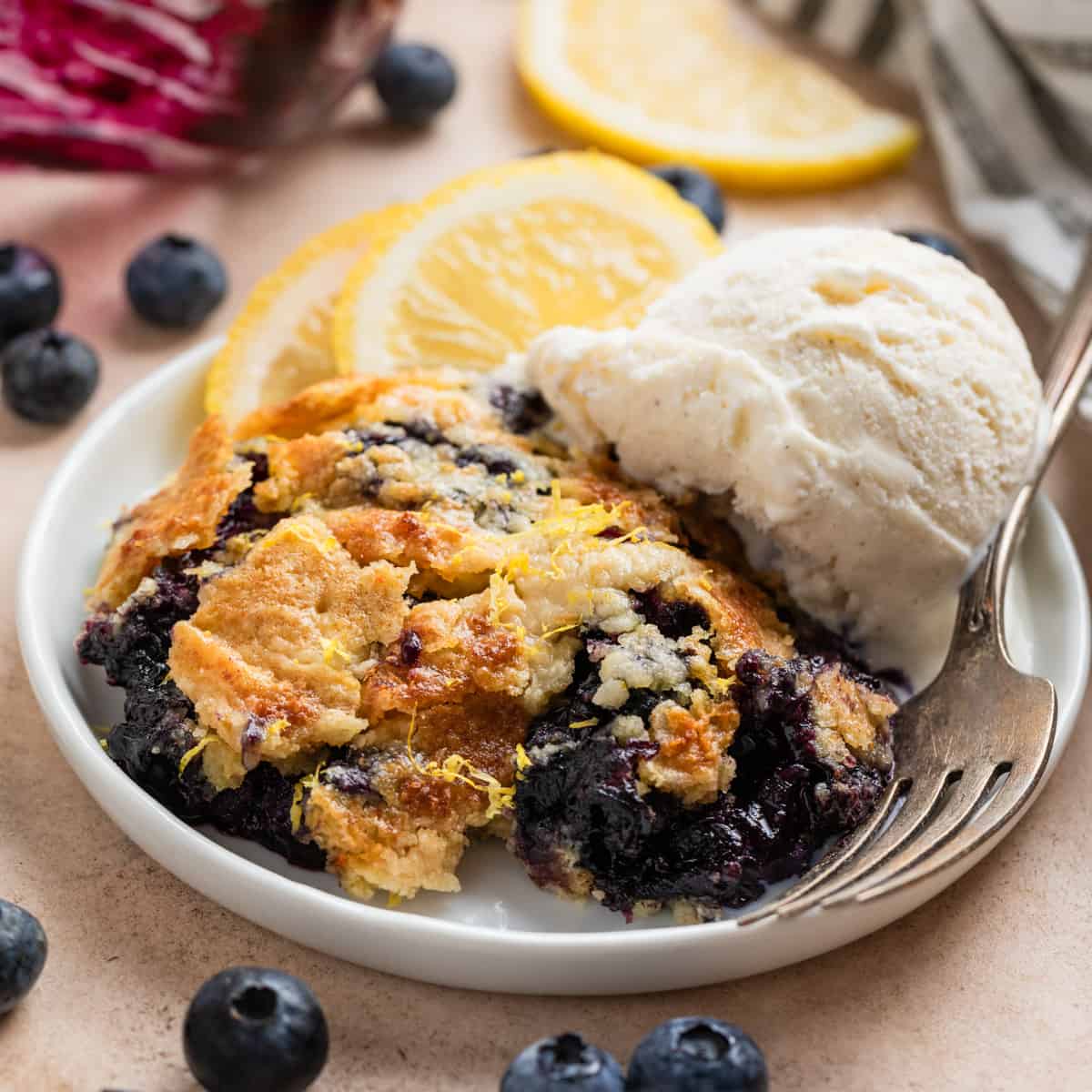Blueberry Lemon Dump Cake