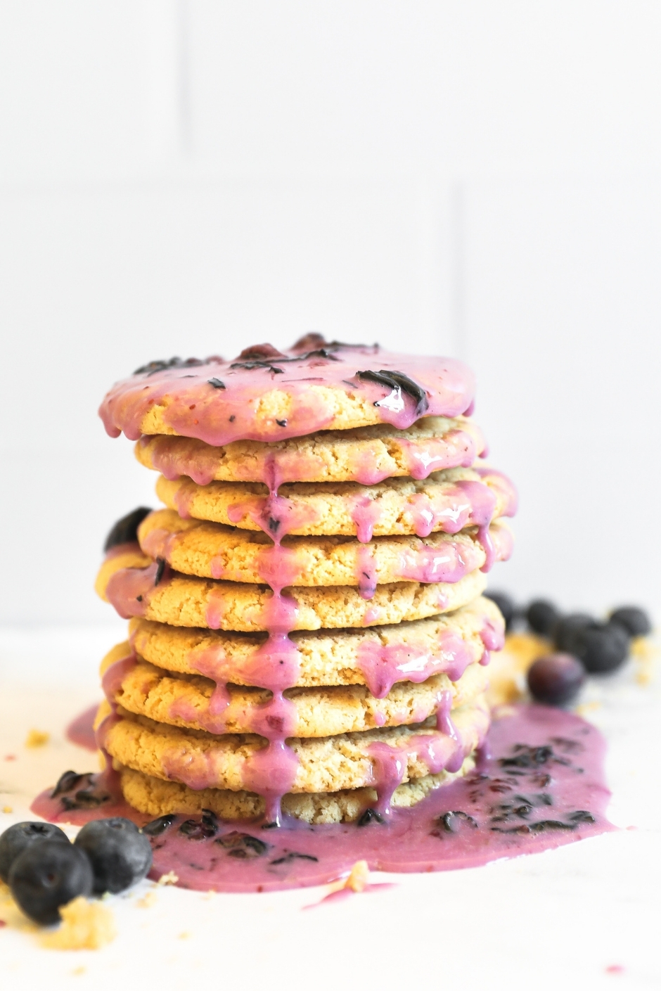 Blueberry Glazed Sugar Cookies