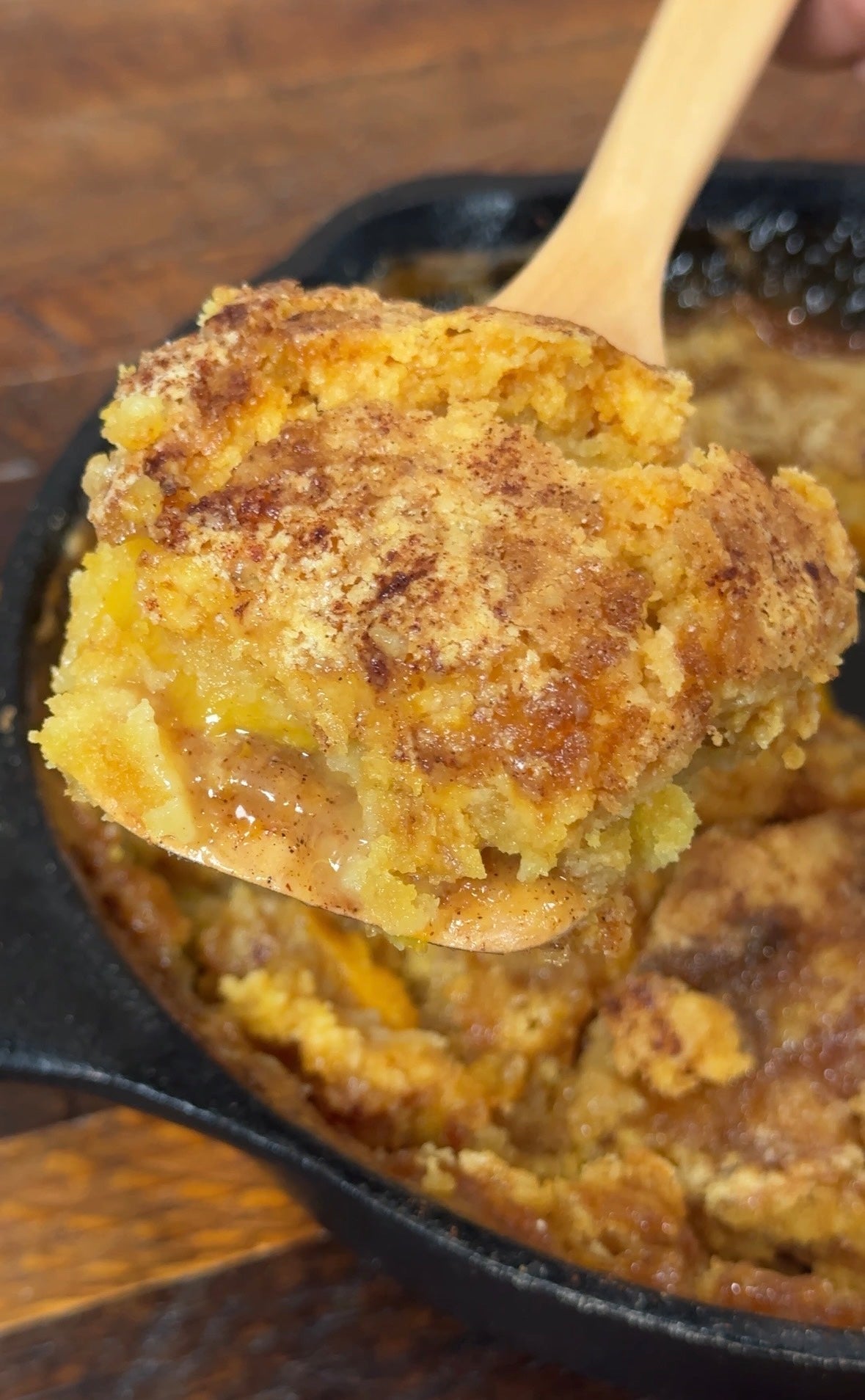Nectarine Bourbon Dump Cake