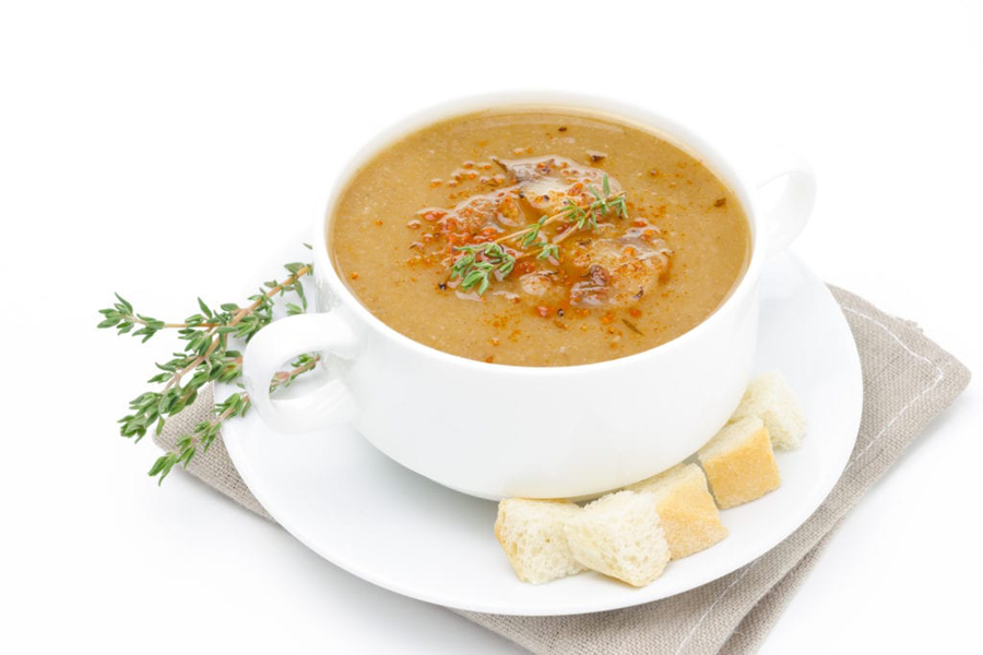 Broccoli Soup Roasted Red Peppers