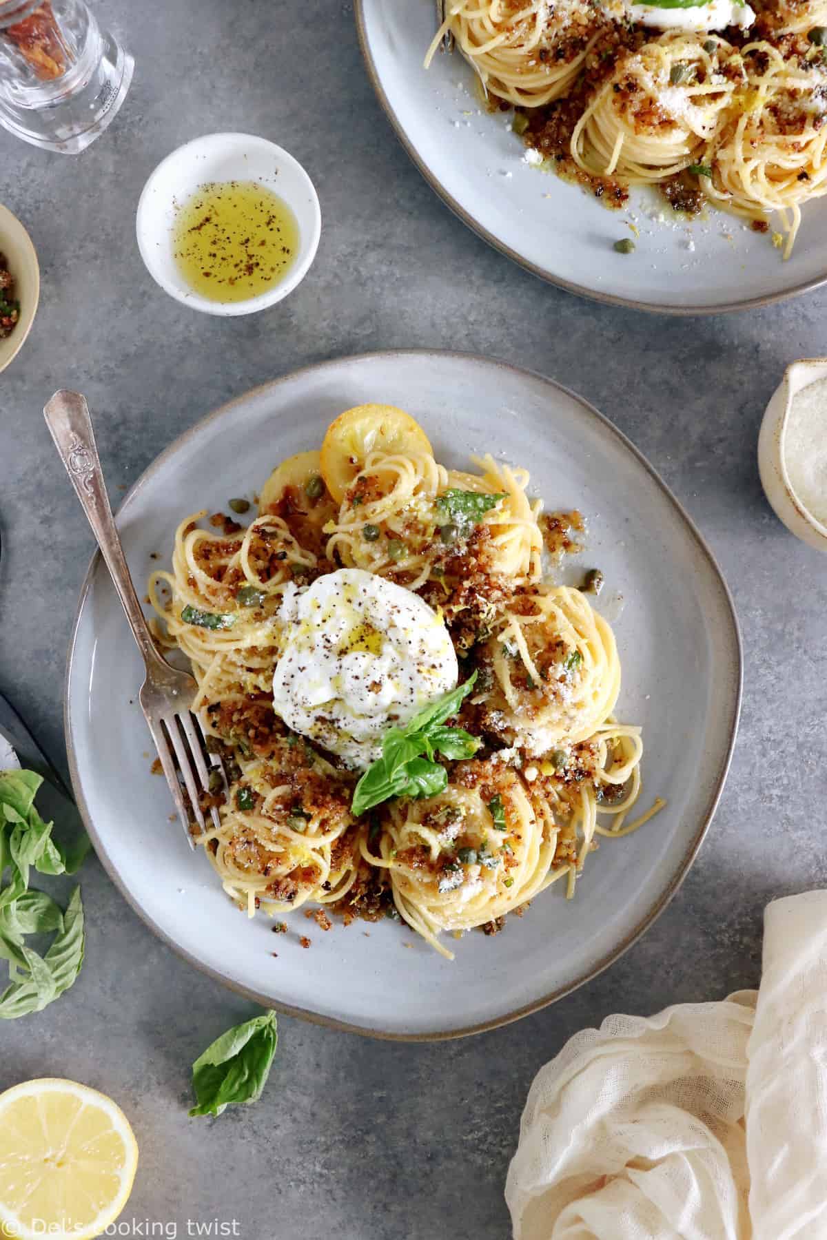 Butter Pasta With Burrata