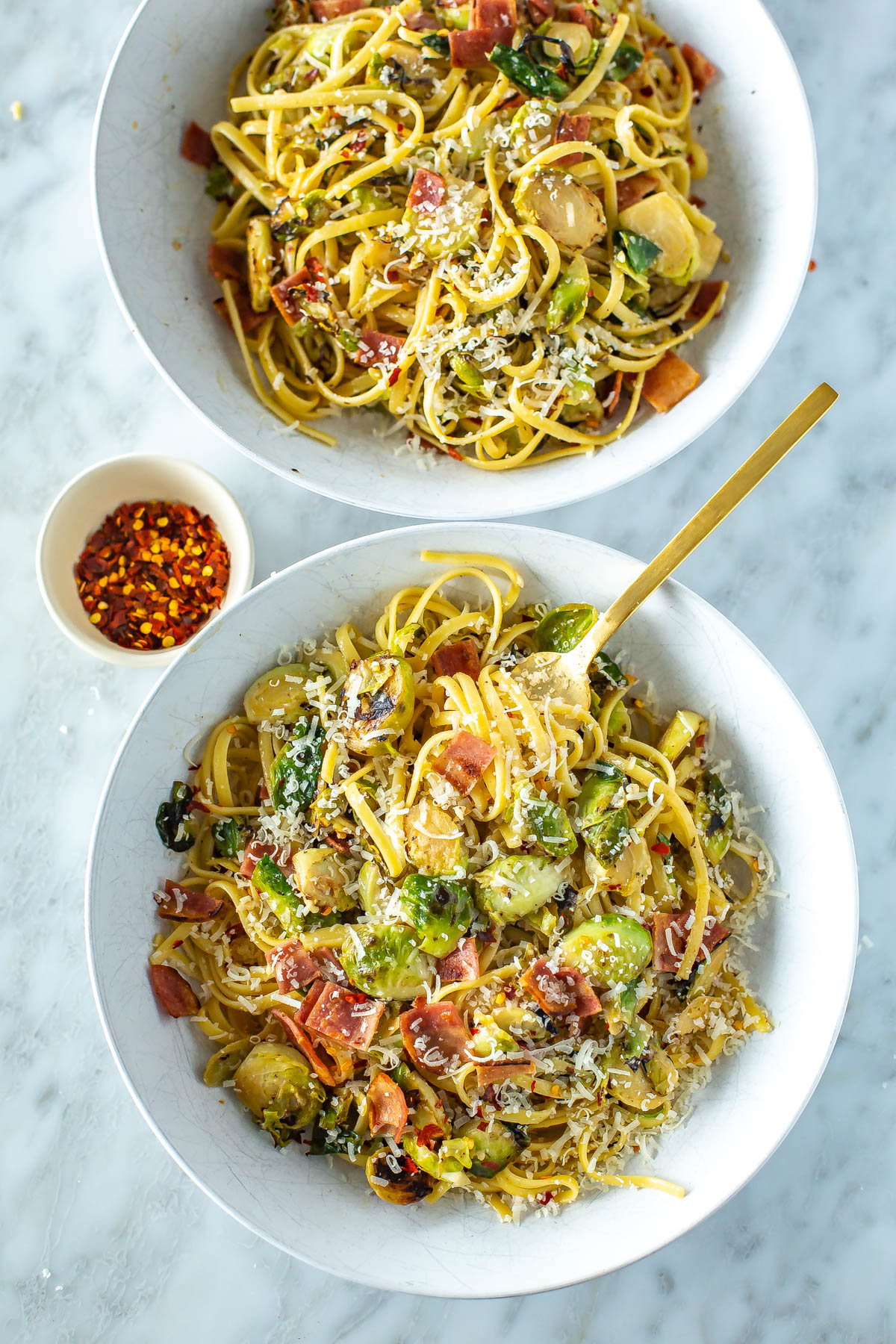 Creamy Bacon Brussels Sprouts