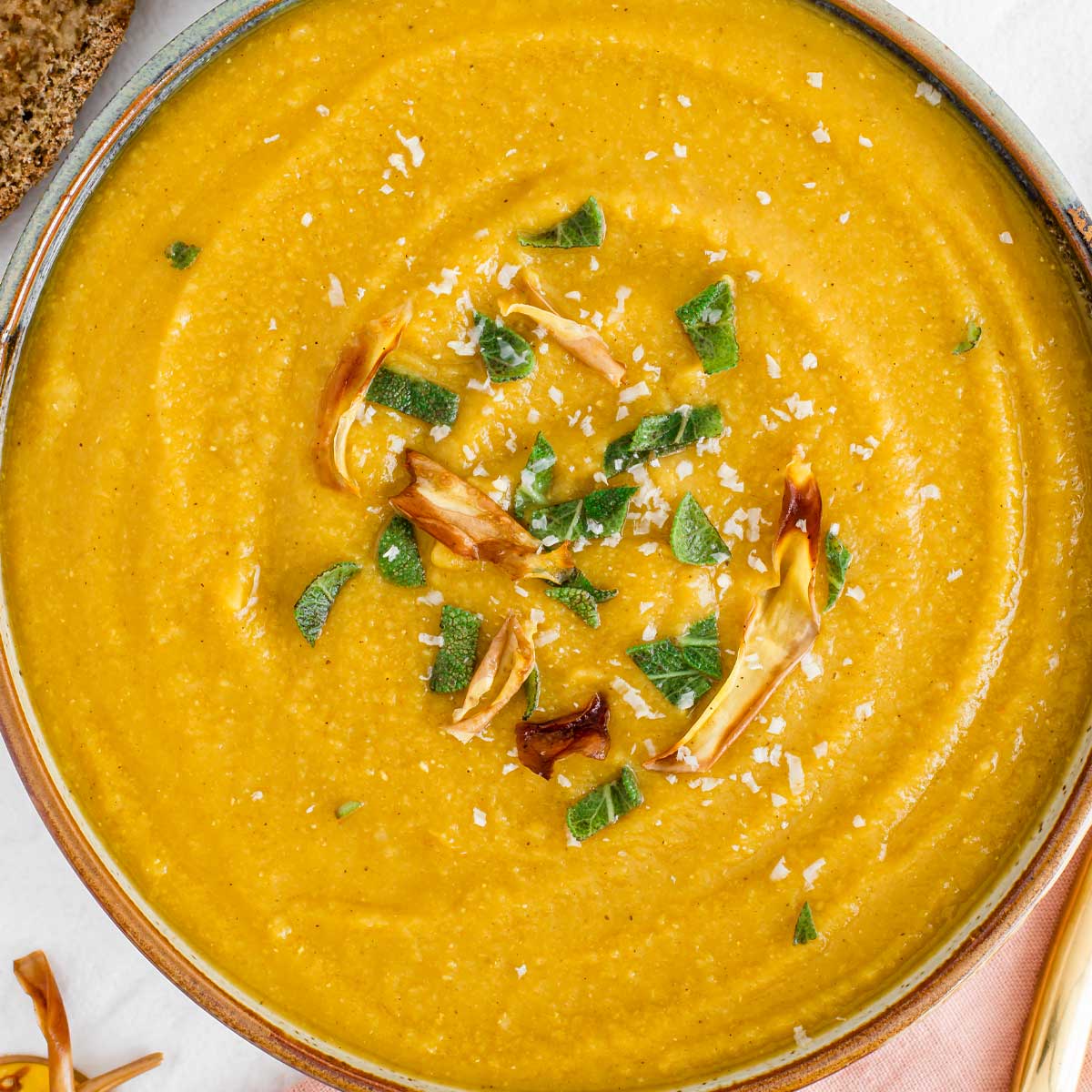 Butternut Squash Soup with Lentils