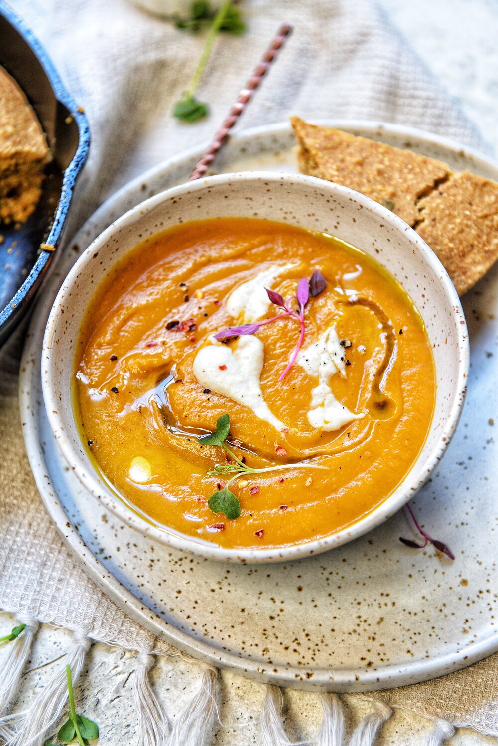 Carrot Cashew Cream Soup