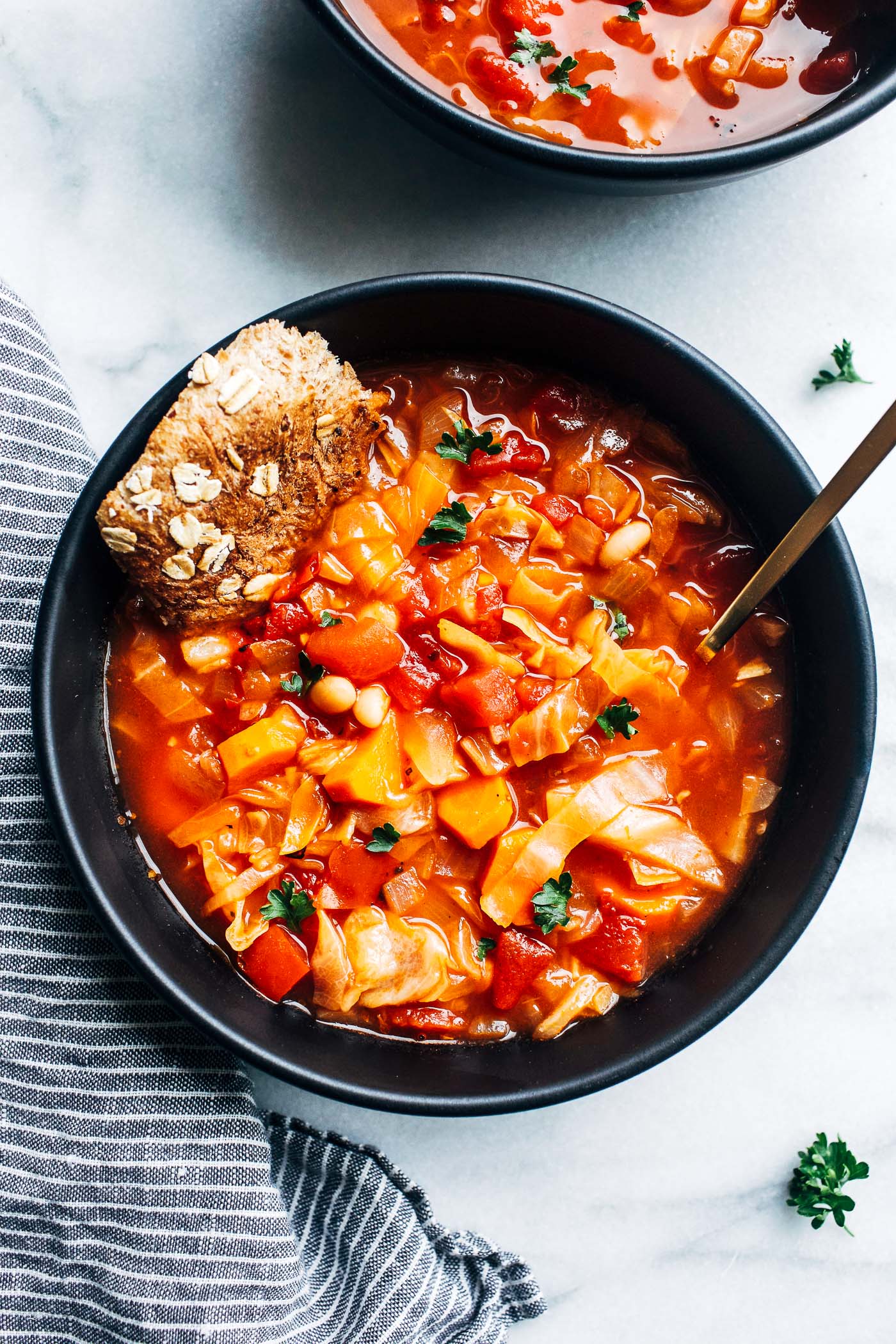 Cabbage Soup with Beans