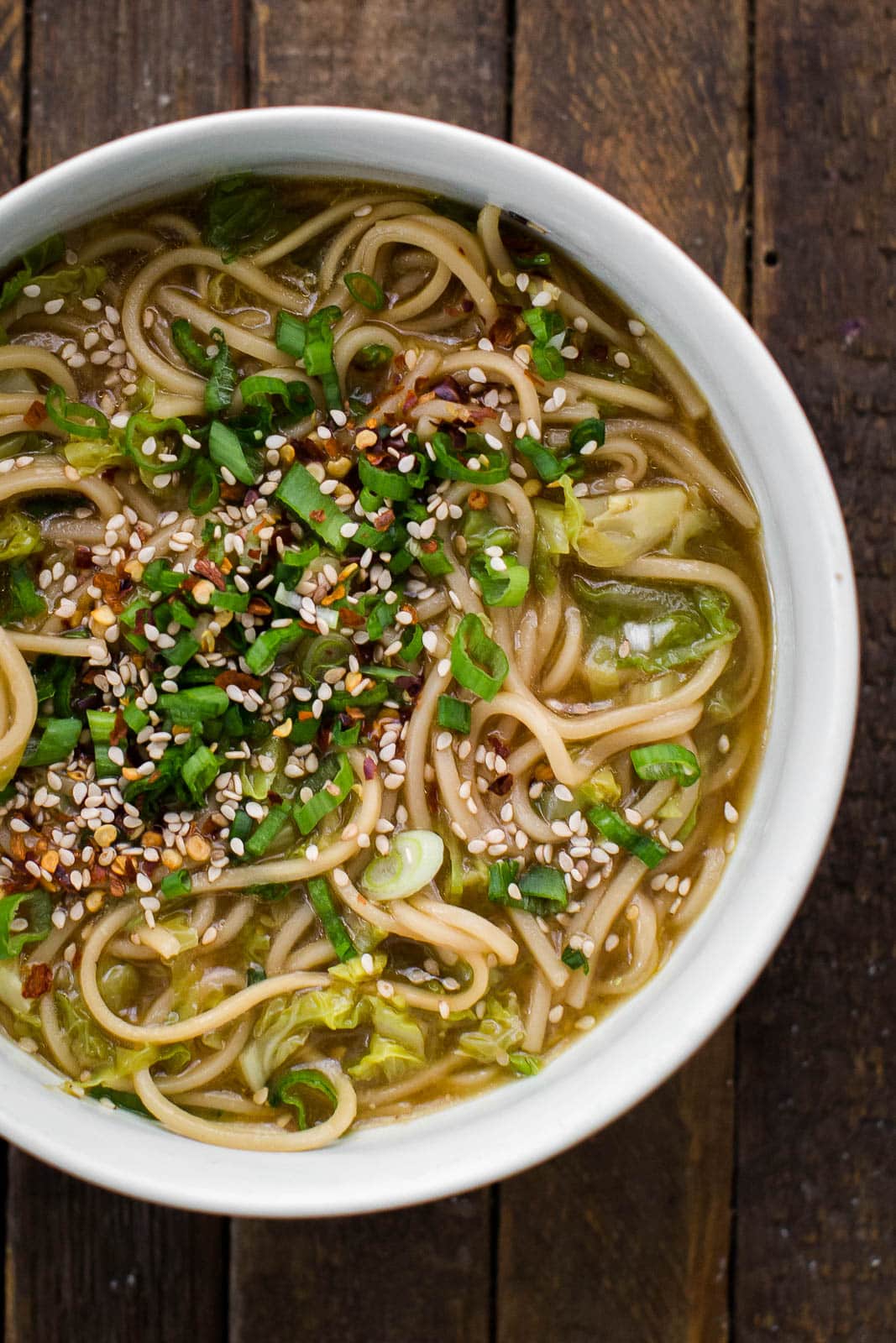 Asian Cabbage Noodle Soup