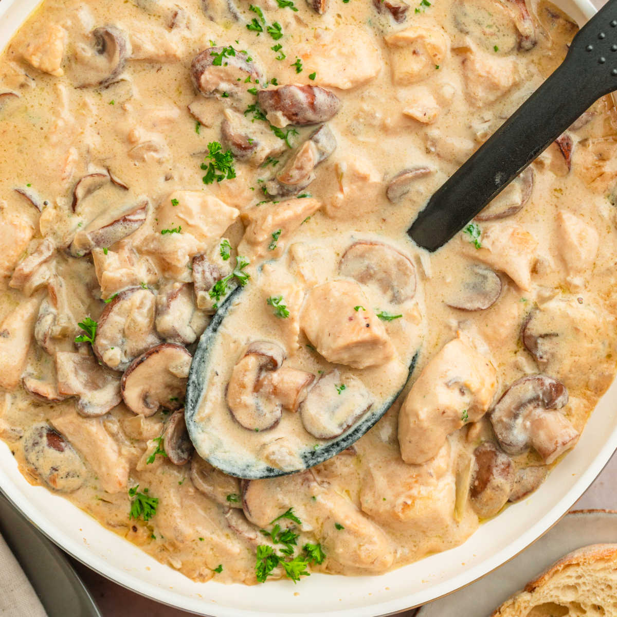 Creamy Chicken Mushroom Stroganoff