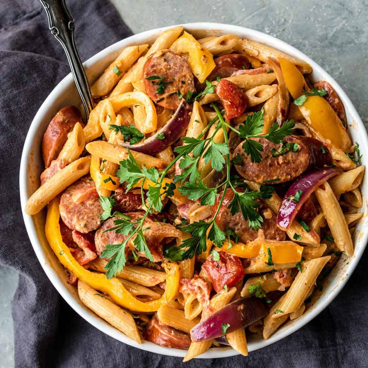 Cajun Spiced Beef Penne