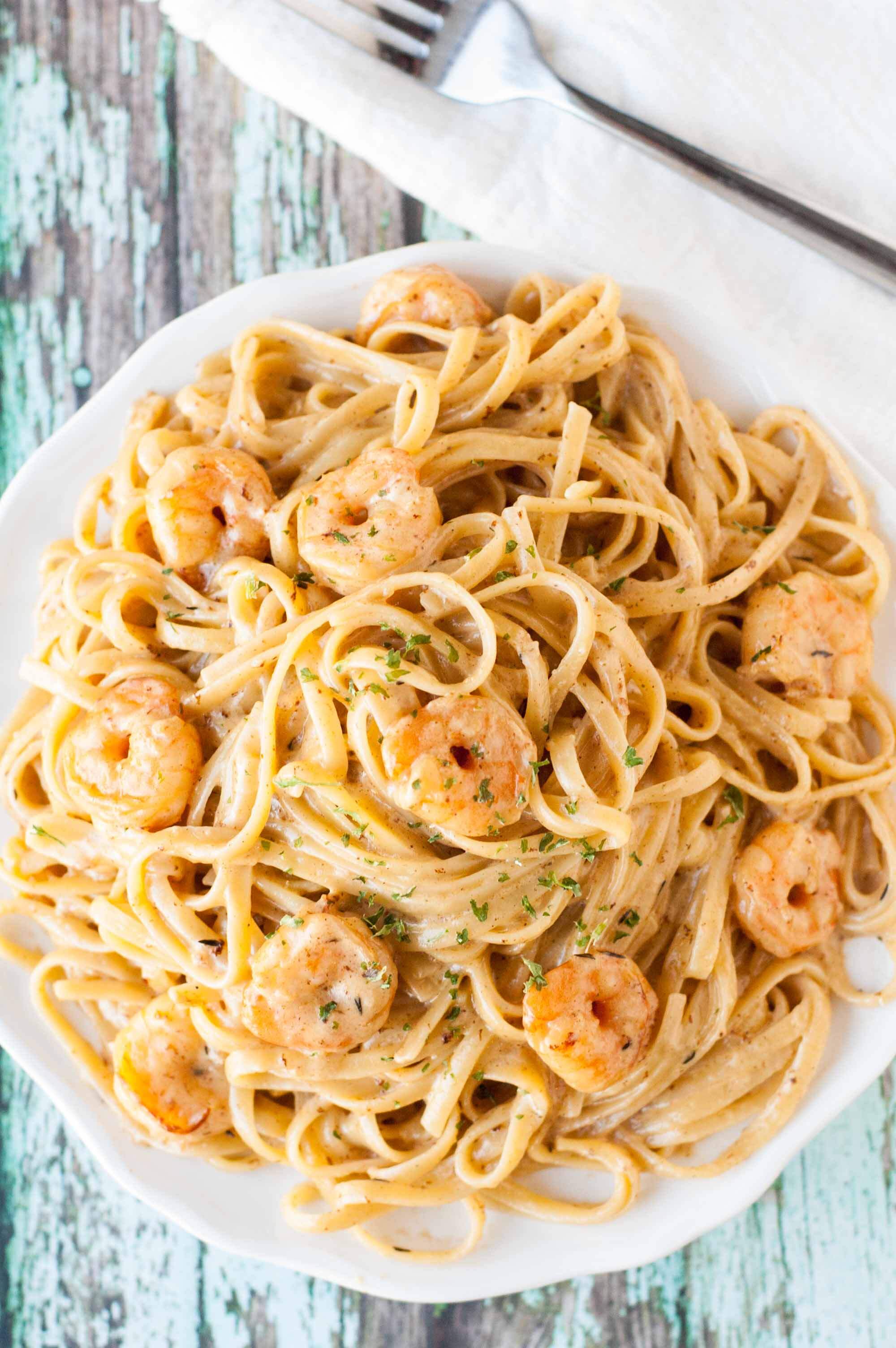 Creamy Cajun Pasta Shrimp
