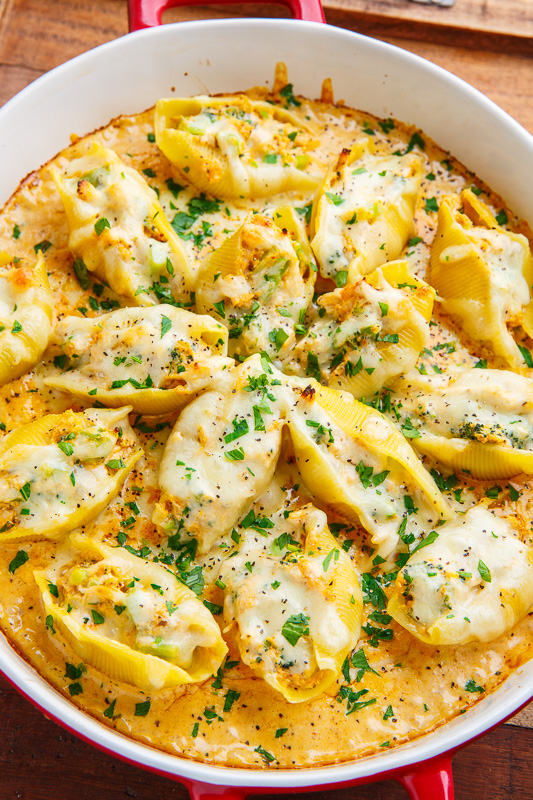 Cajun Chicken Alfredo Shells