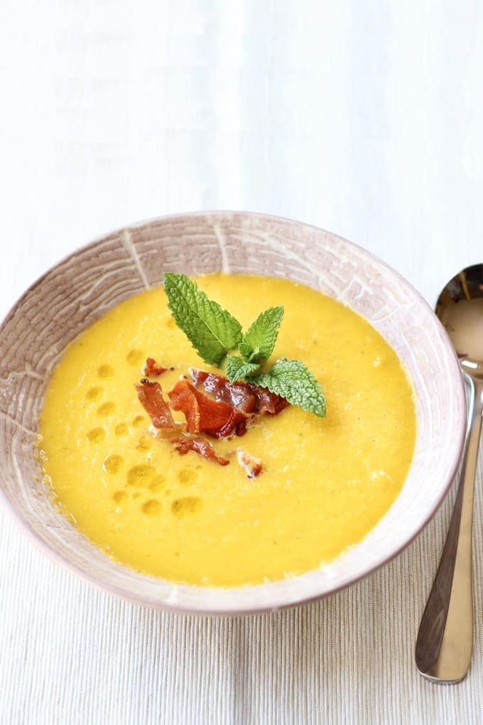 Cantaloupe and Prosciutto Soup