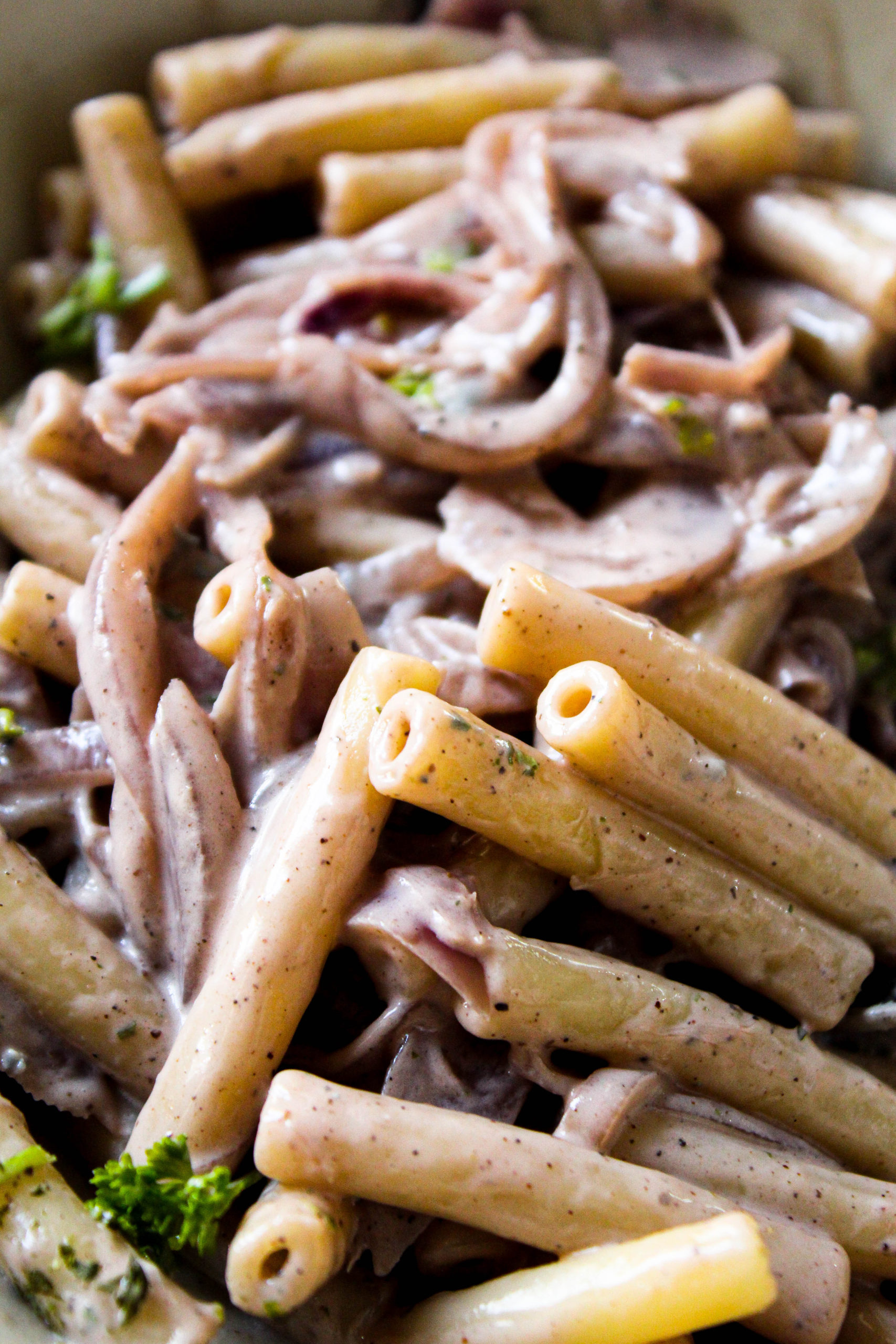 Ziti with Caramelized Onions