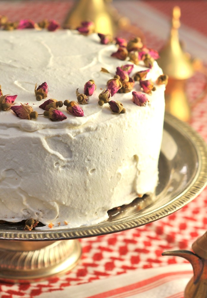 Cardamom Rosewater Layer Cake