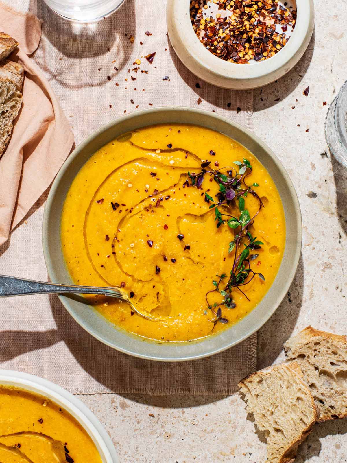 Carrot Parsnip Thyme Soup