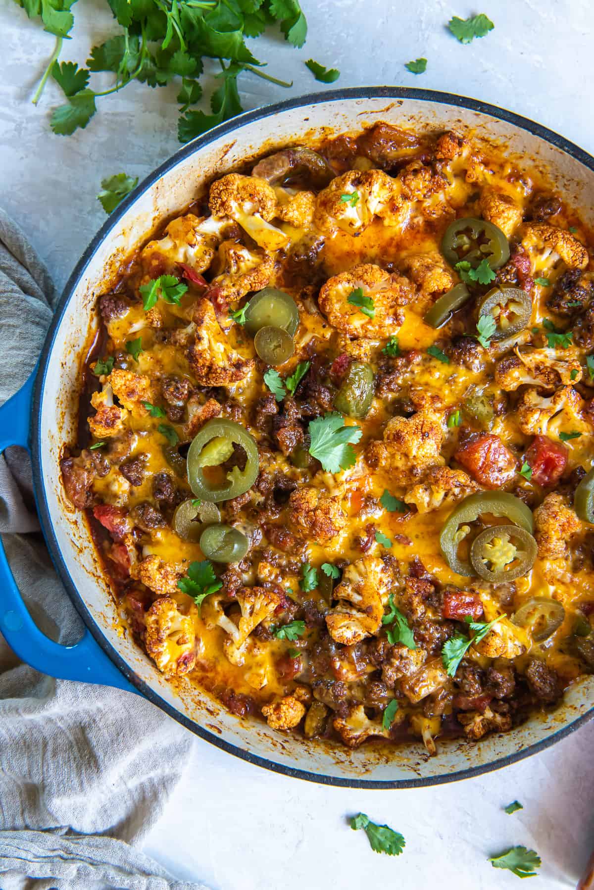 Beef Taco Skillet with Cauliflower