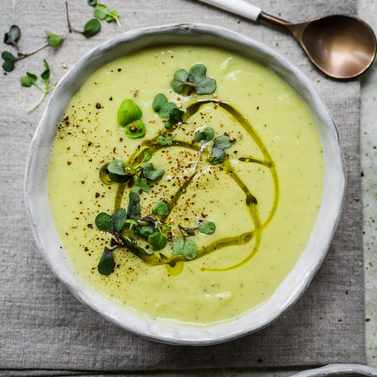 Cauliflower Leek Cream Soup