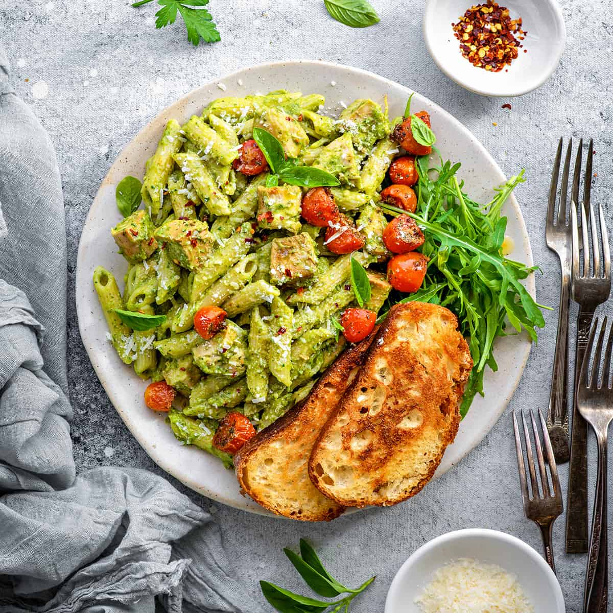 Avocado Chicken Pasta