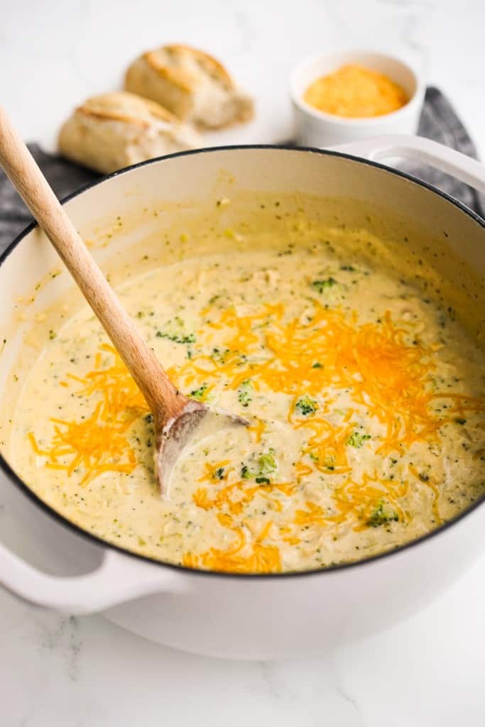 Broccoli Cheddar Chicken Chowder