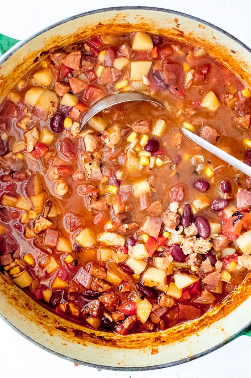 Mexican Kielbasa Tortilla Soup