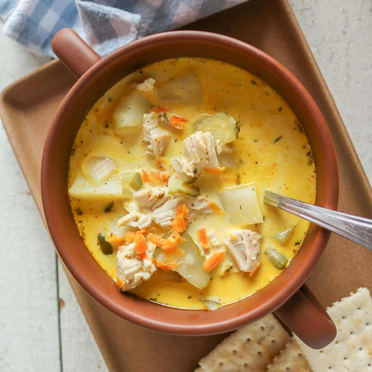 Dill Pickle Chicken Soup