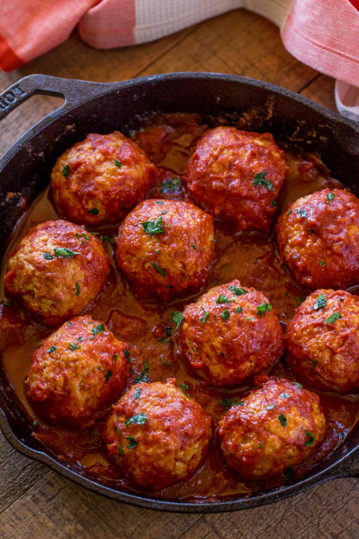 Chicken Meatballs in Tomato Sauce
