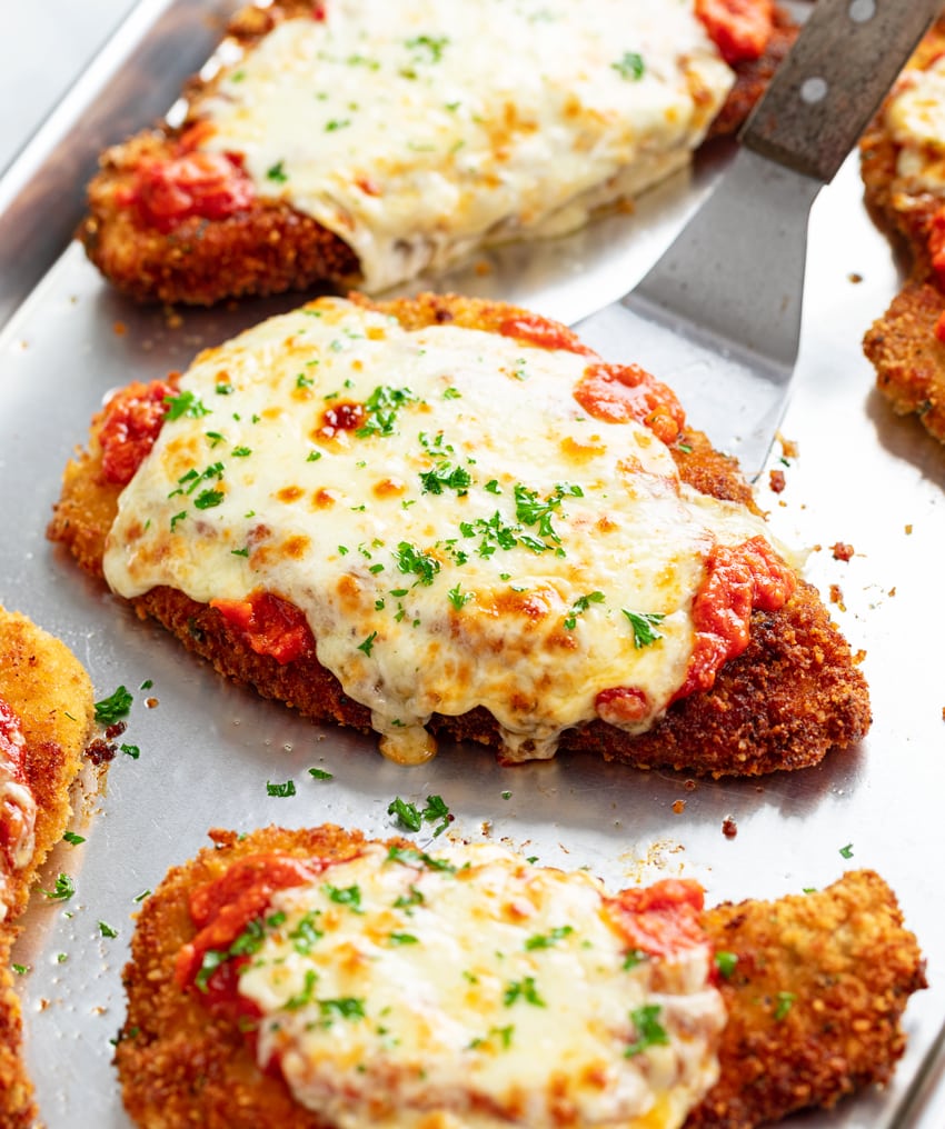 Crusted Chicken with Marinara