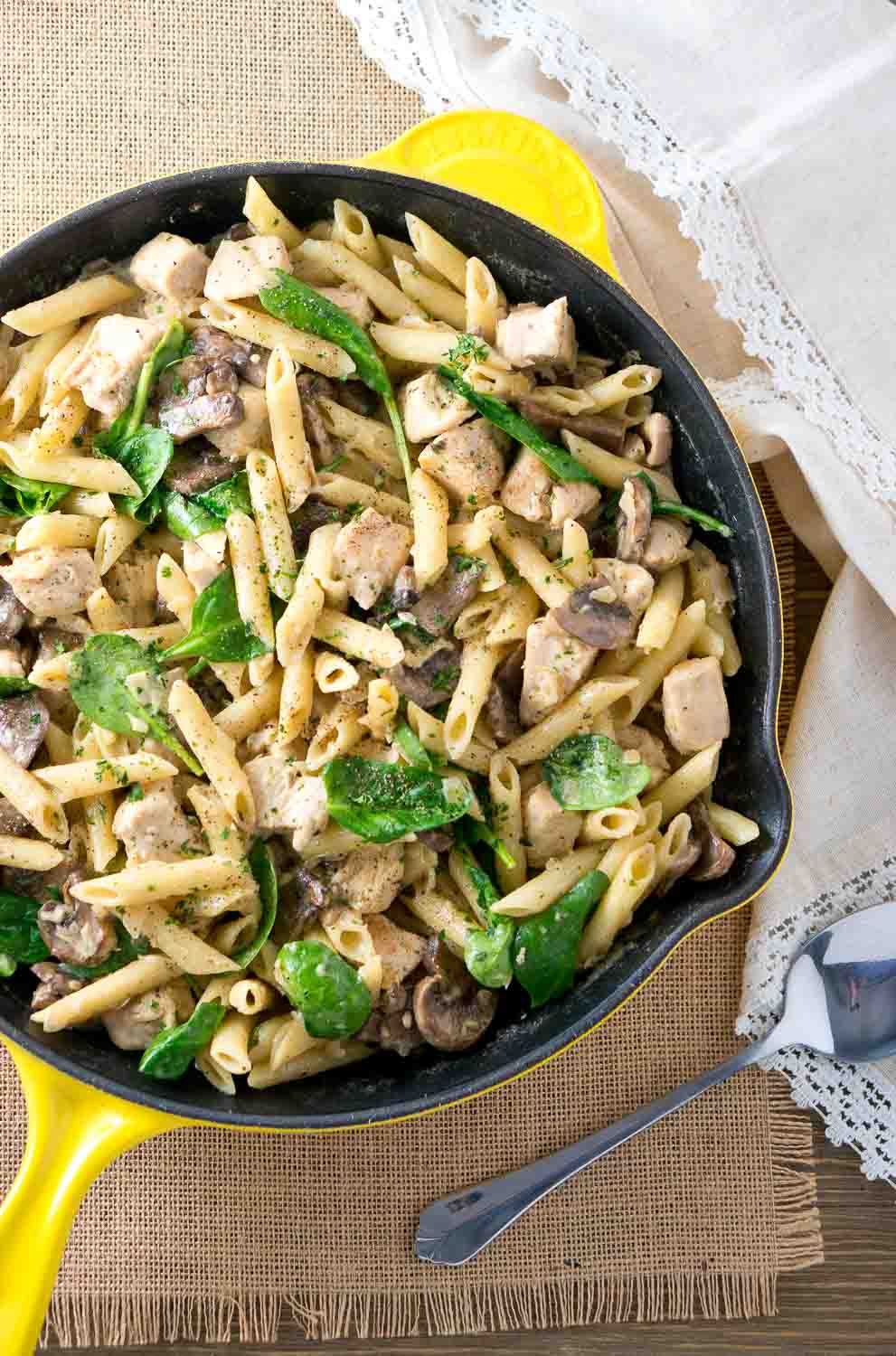 White Wine Chicken Penne