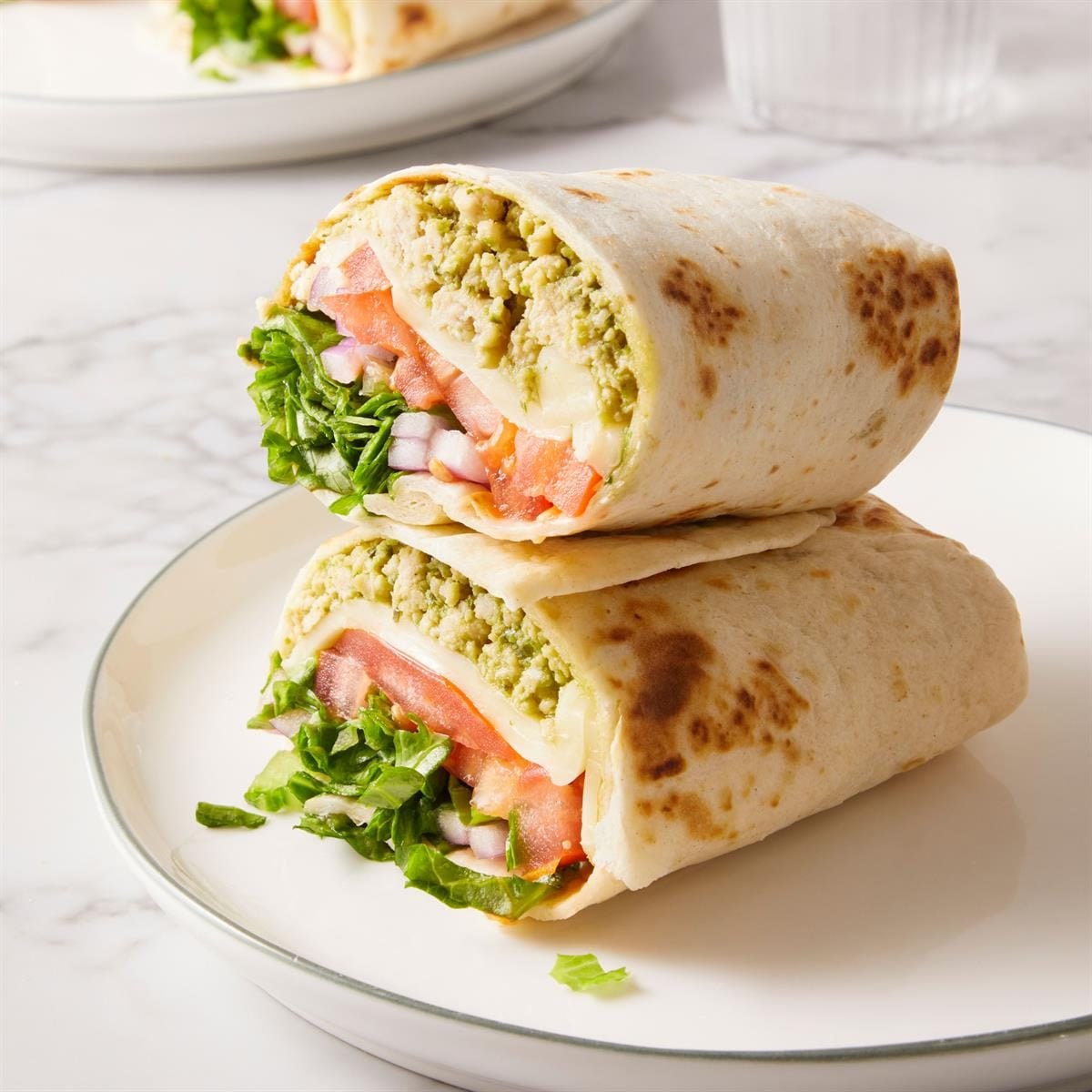 Pesto Chicken Wrap Sandwiches
