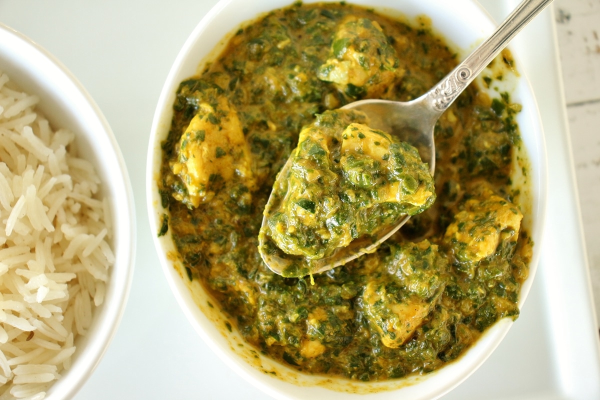 Chicken Saag Spinach Curry