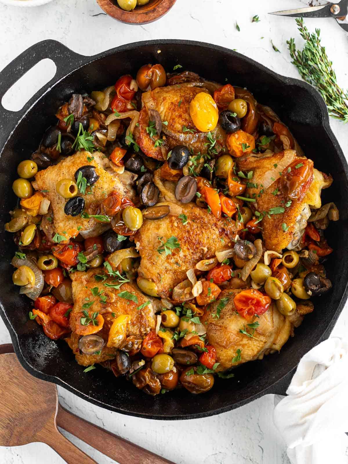 Chicken with Olives and Tomatoes
