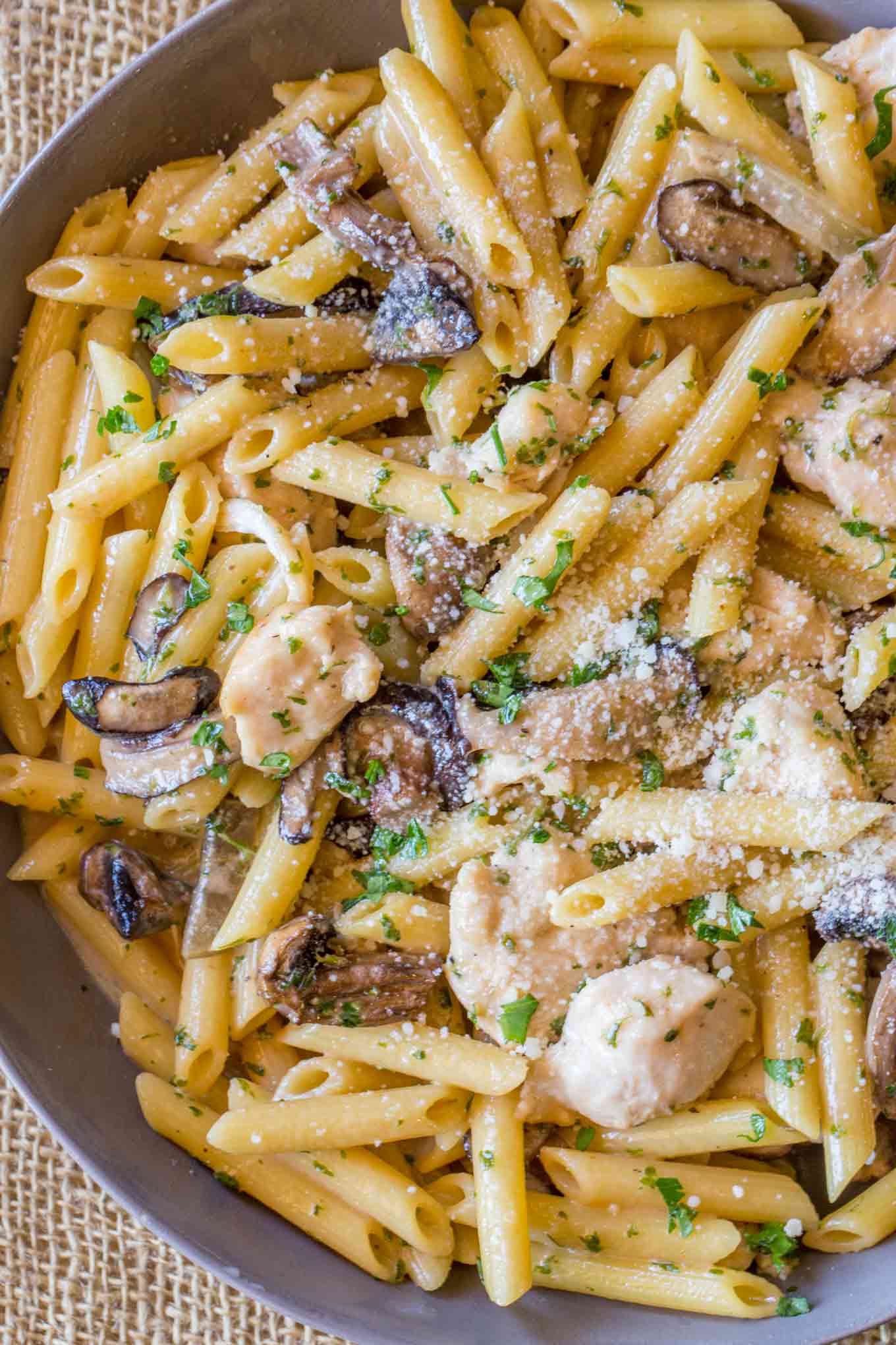 Mushroom Chicken Penne