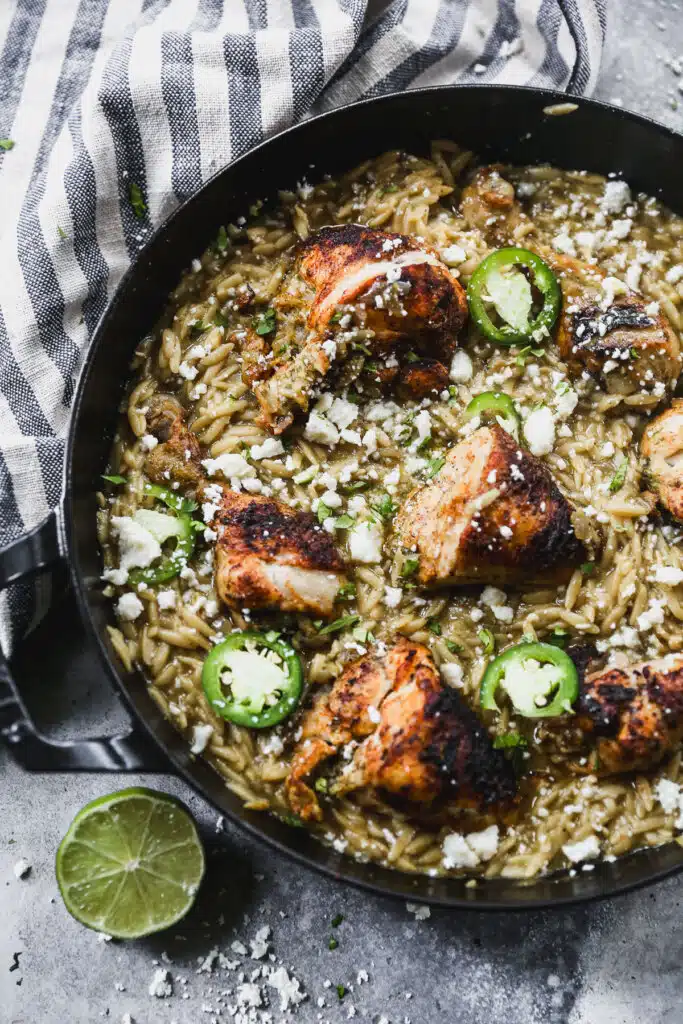Jalapeño Lime Chicken Orzo