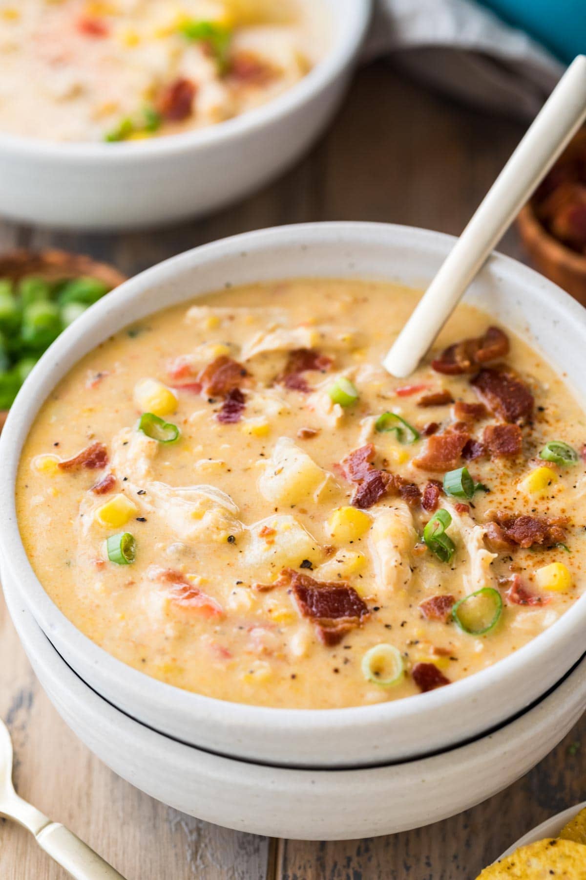 Corn Chowder with Ground Chicken