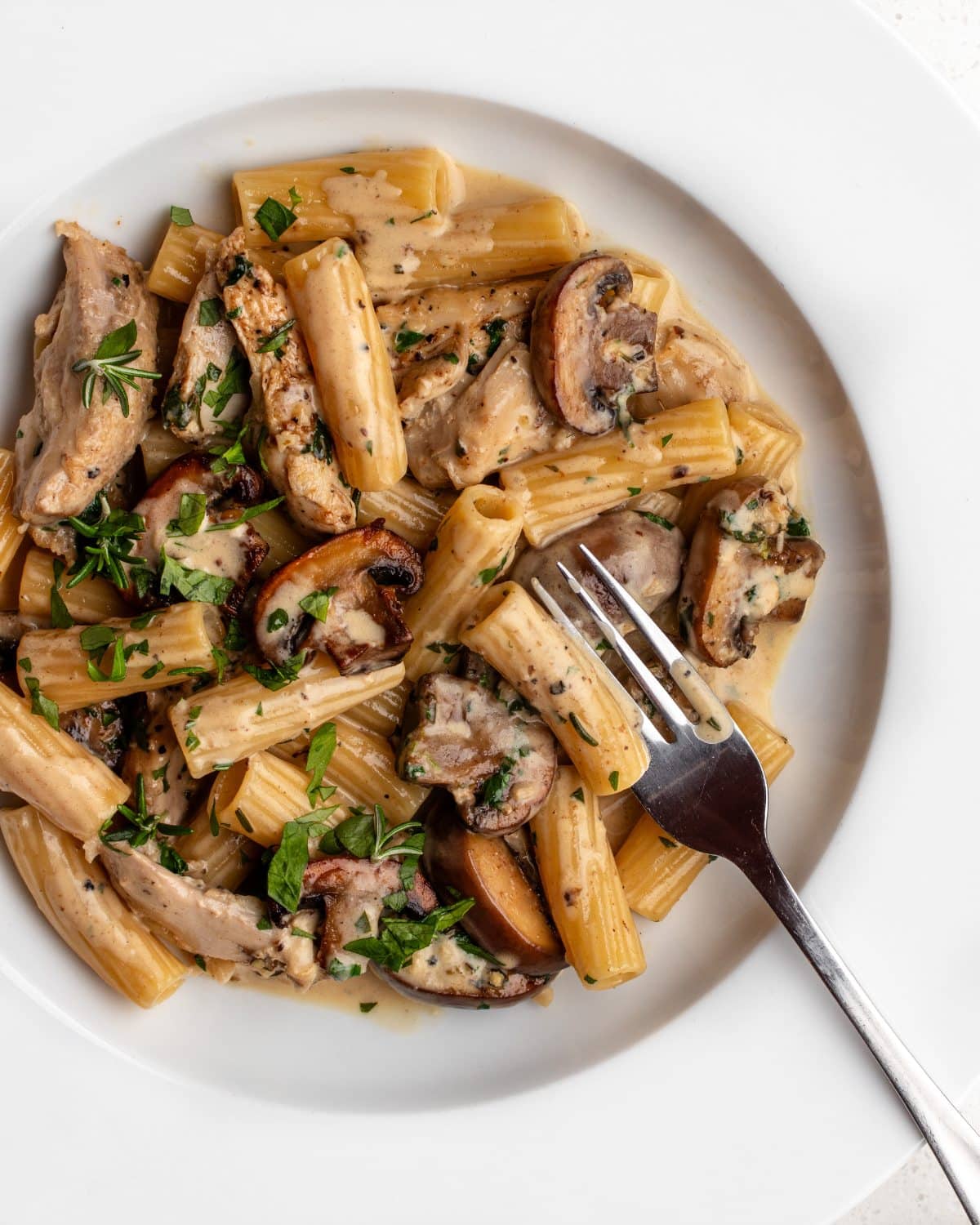 Creamy Mushroom Chicken Pasta