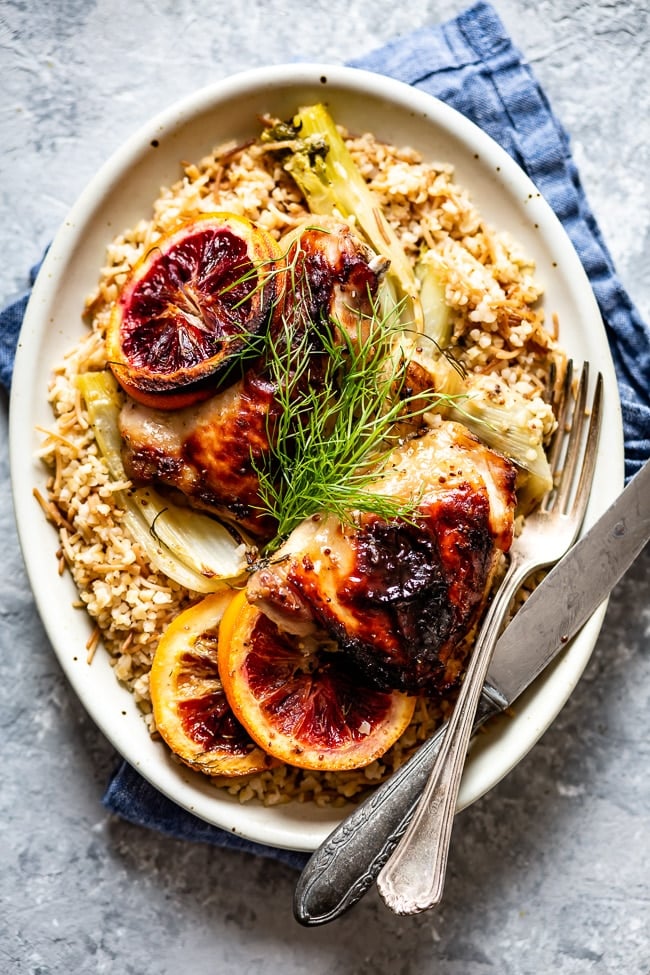 Fennel and Orange Chicken Thighs