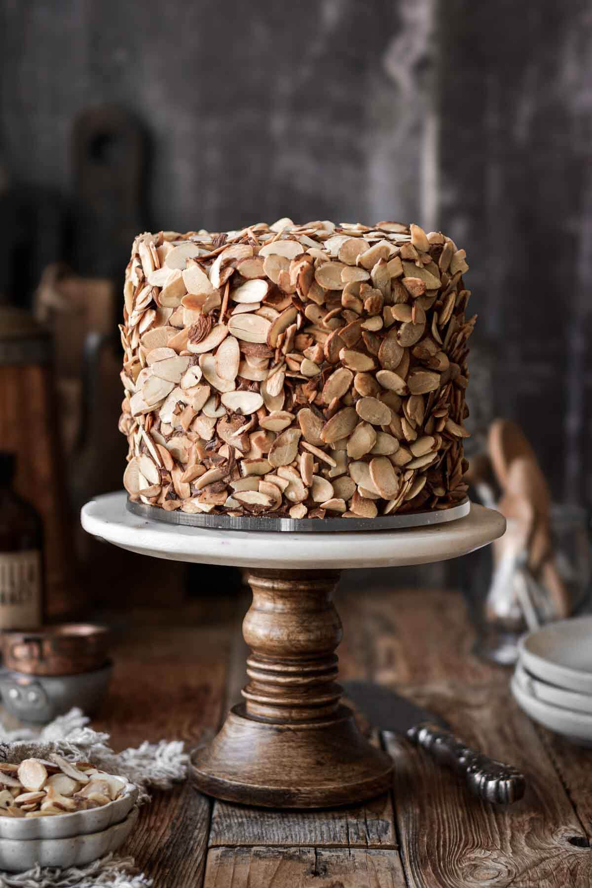 Chocolate Almond Layer Cake
